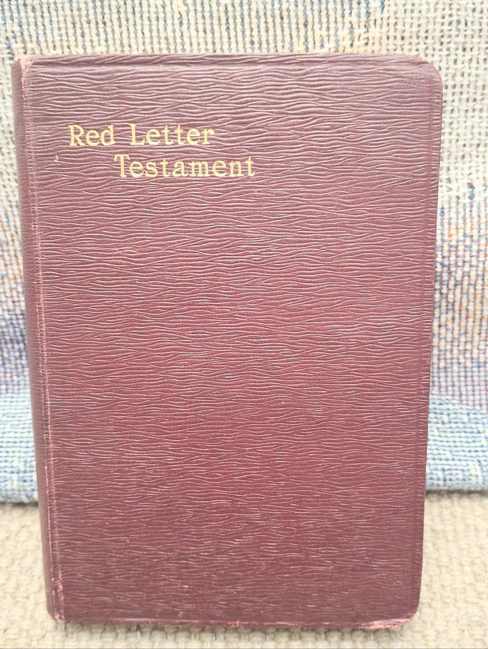 Antique Red Letter New Testament Bible 1912 Inscription Winston Co Philadelphia